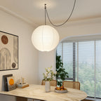 Japanese Washi Paper Globe Pendant Light 1-Light