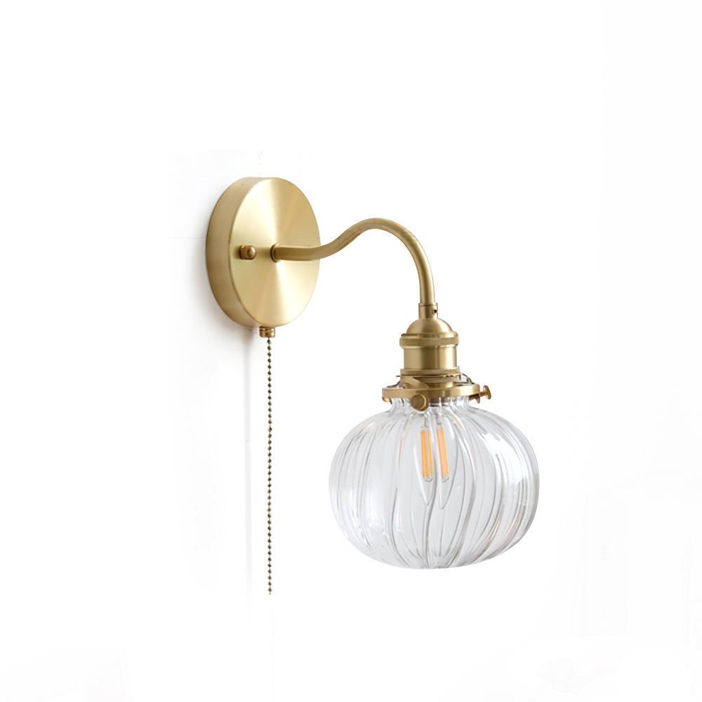 June Vintage Glass Wall Sconce