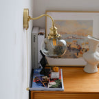 June Vintage Glass Wall Sconce