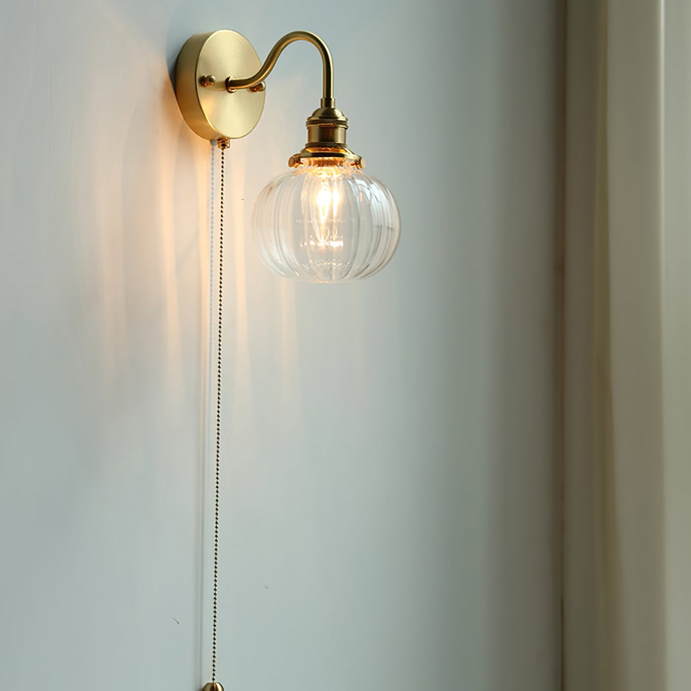 June Vintage Glass Wall Sconce