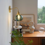June Vintage Glass Wall Sconce