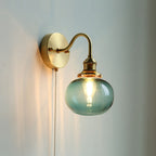June Vintage Glass Wall Sconce