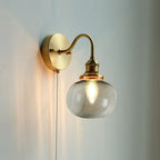 June Vintage Glass Wall Sconce
