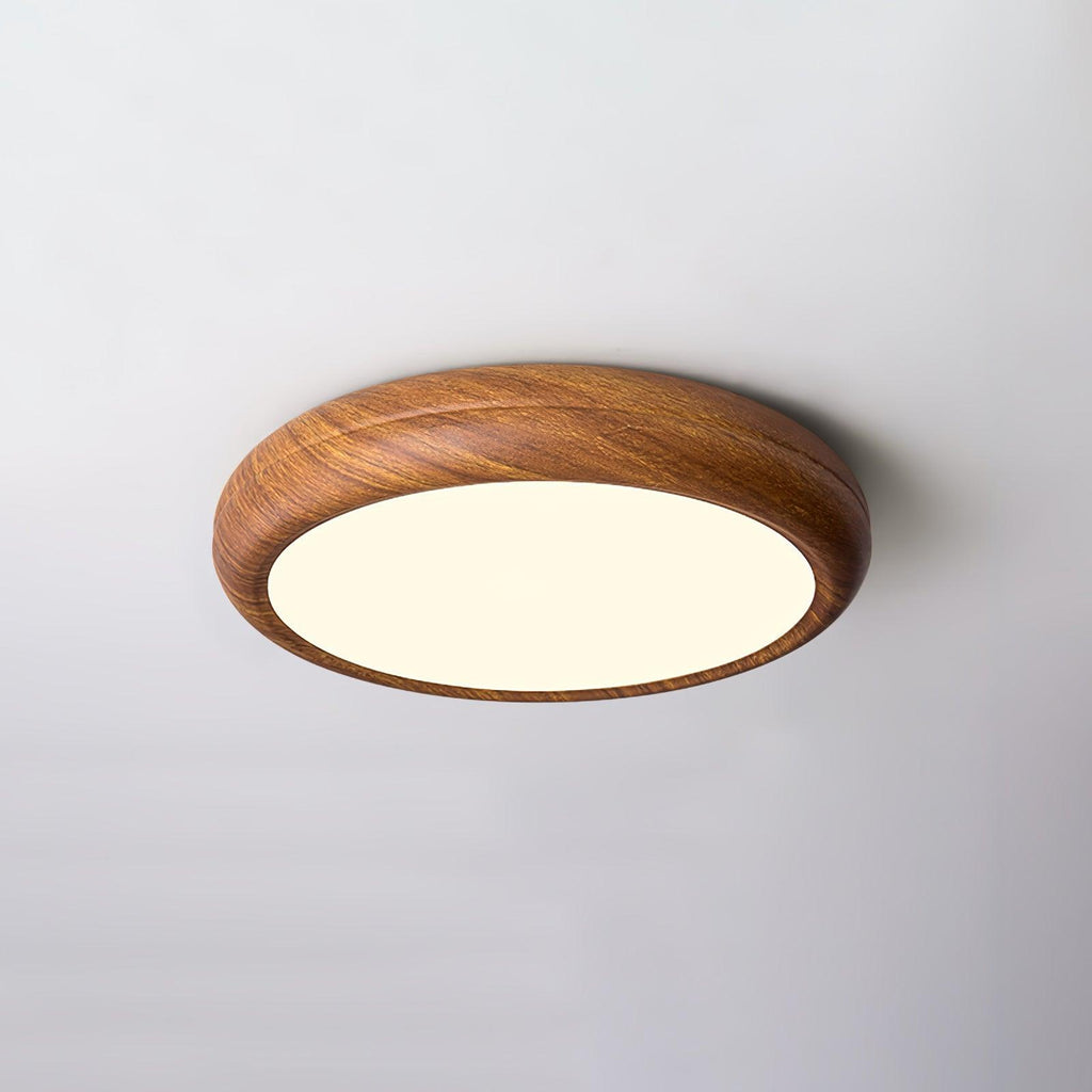 Grena Wood Grain Round Ceiling Light