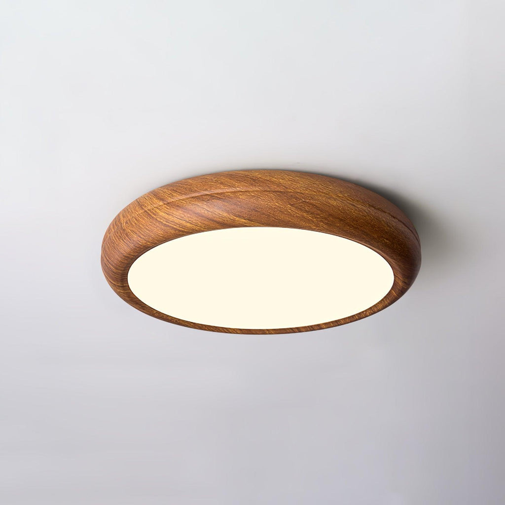 Grena Wood Grain Round Ceiling Light