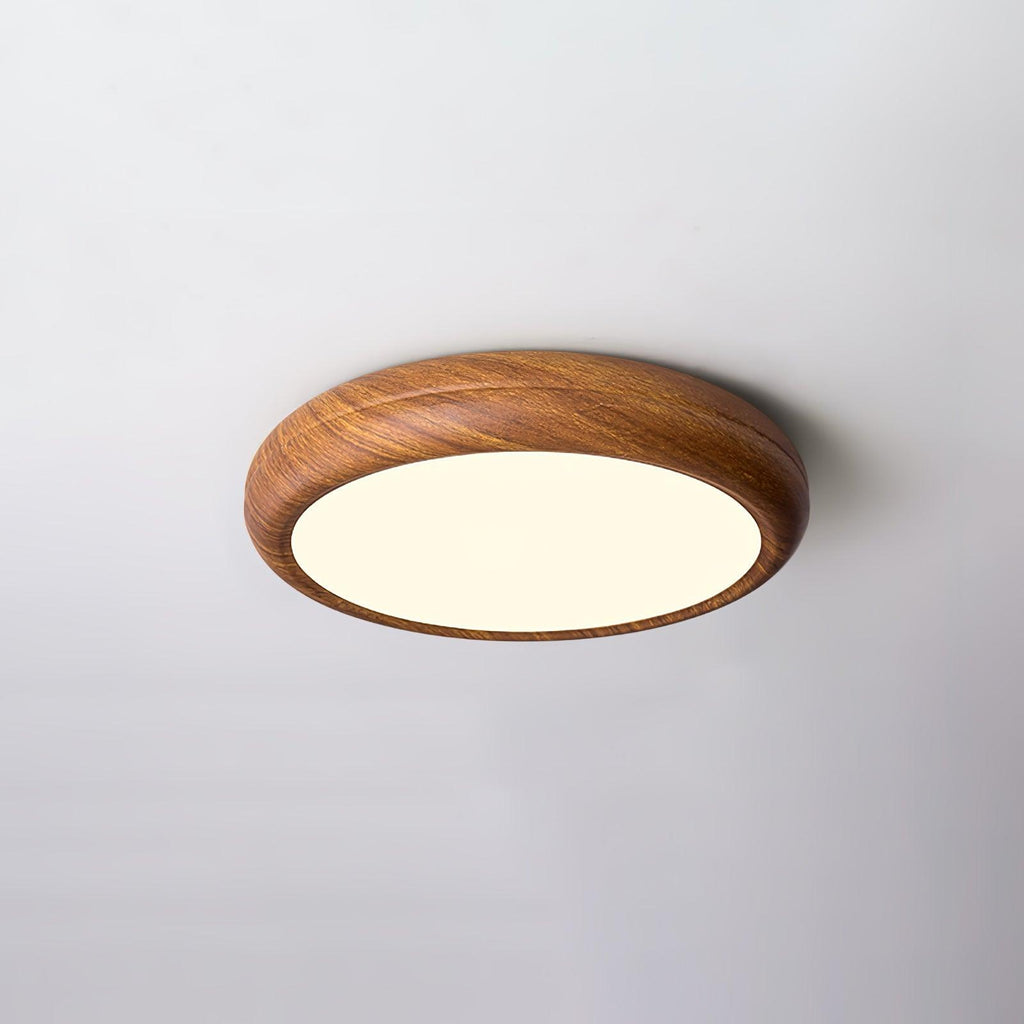 Grena Wood Grain Round Ceiling Light