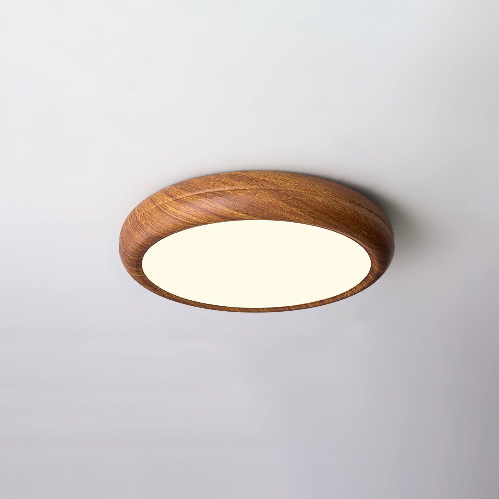 Grena Wood Grain Round Ceiling Light