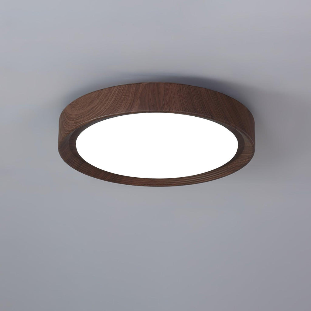 Grena Wood Grain Round Ceiling Light