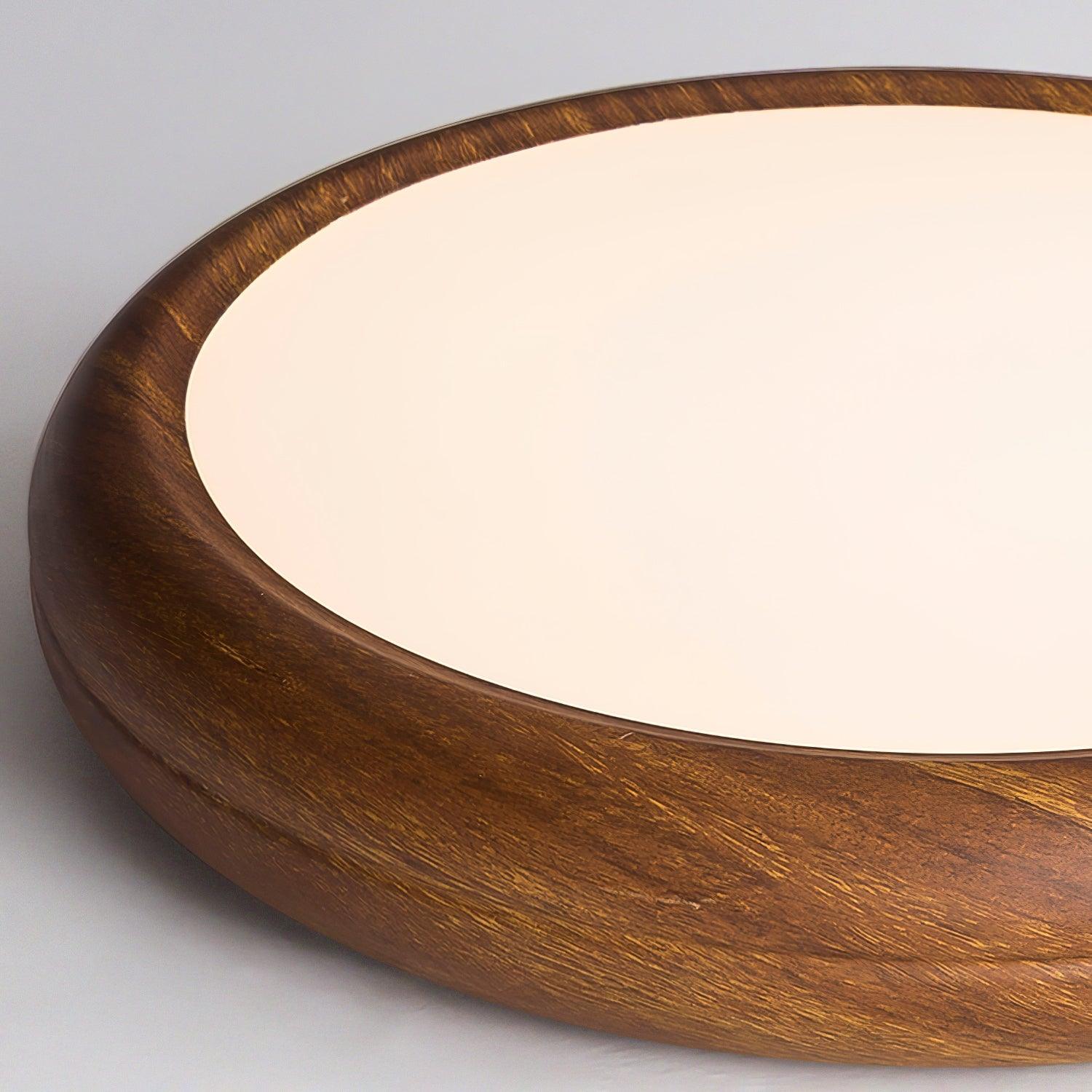 Grena Wood Grain Round Ceiling Light