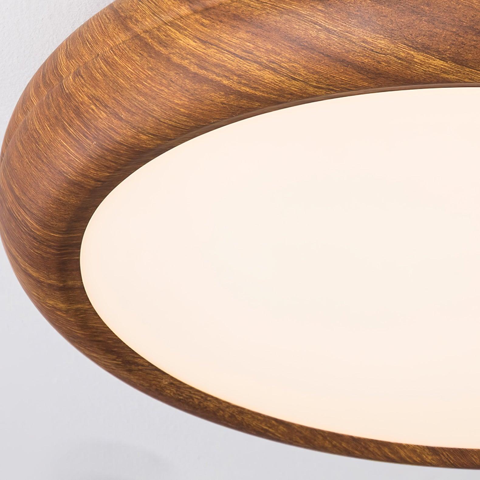 Grena Wood Grain Round Ceiling Light
