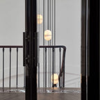 Strata Alabaster Capsule-Shape Pendant Light