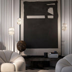 Strata Alabaster Capsule-Shape Pendant Light