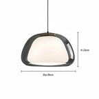Zephyra Crystalline Dome Glass Pendant Light