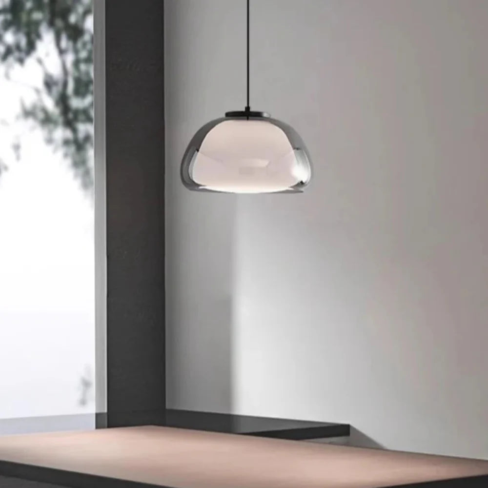 Zephyra Crystalline Dome Glass Pendant Light