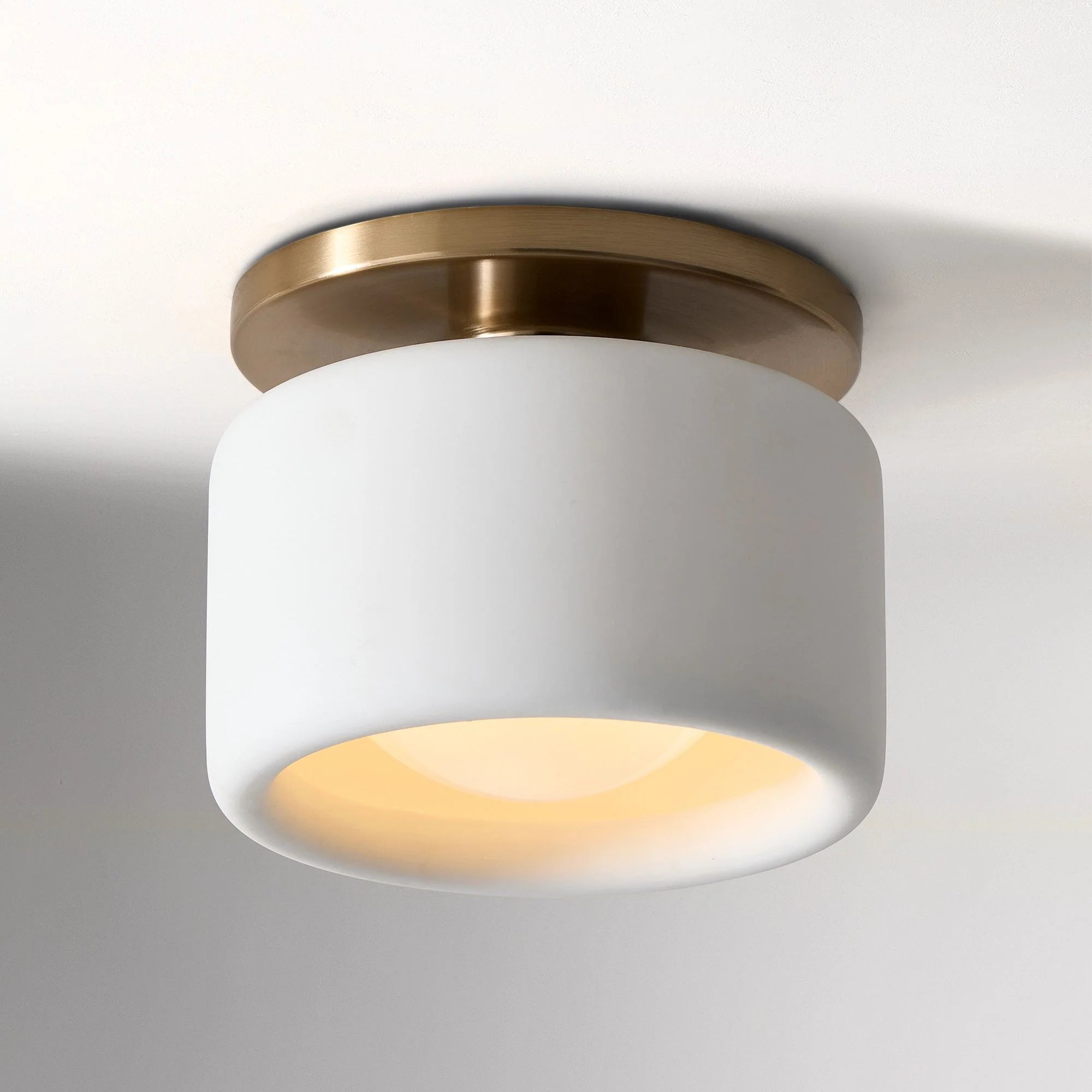 Zora Minimalist Porcelain Mount Ceiling Light