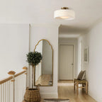 Zora Minimalist Porcelain Mount Ceiling Light