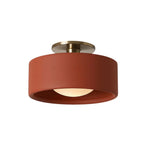 Zora Minimalist Porcelain Mount Ceiling Light