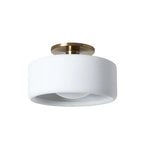 Zora Minimalist Porcelain Mount Ceiling Light