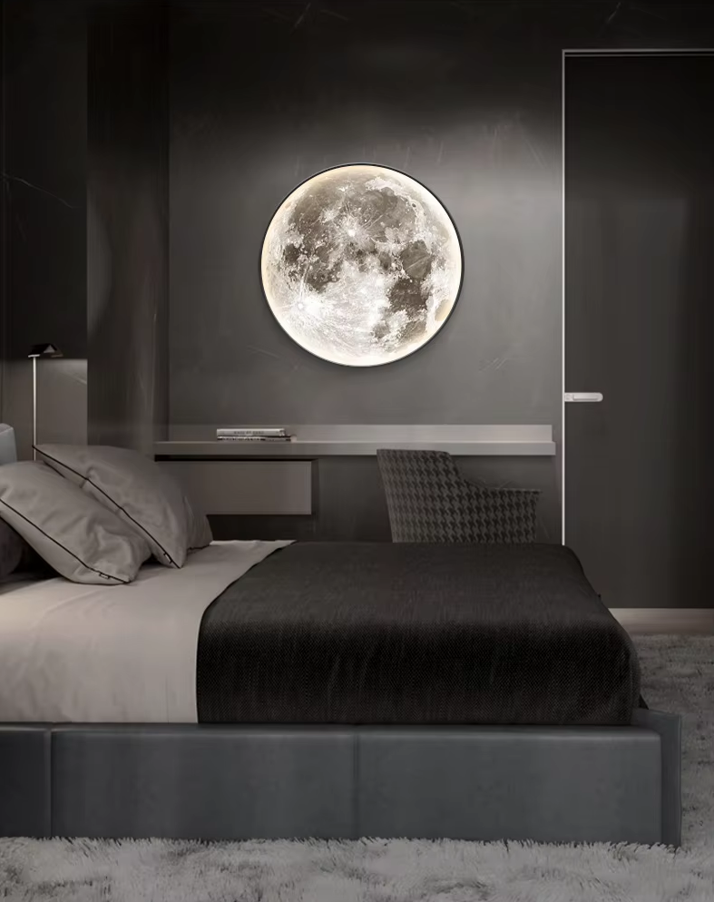 Decorative LED Wall Lamp in the Shape of a Moon