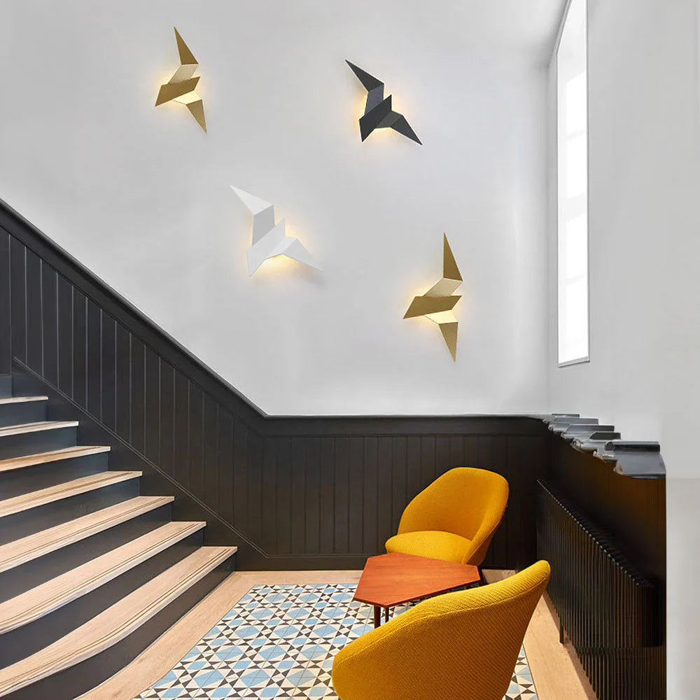 Modern LED Origami Bird Wall Lamp – Decorative Sconce