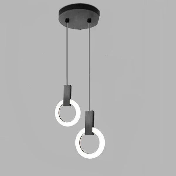 Modern LED Pendant Lamp Gold Ring