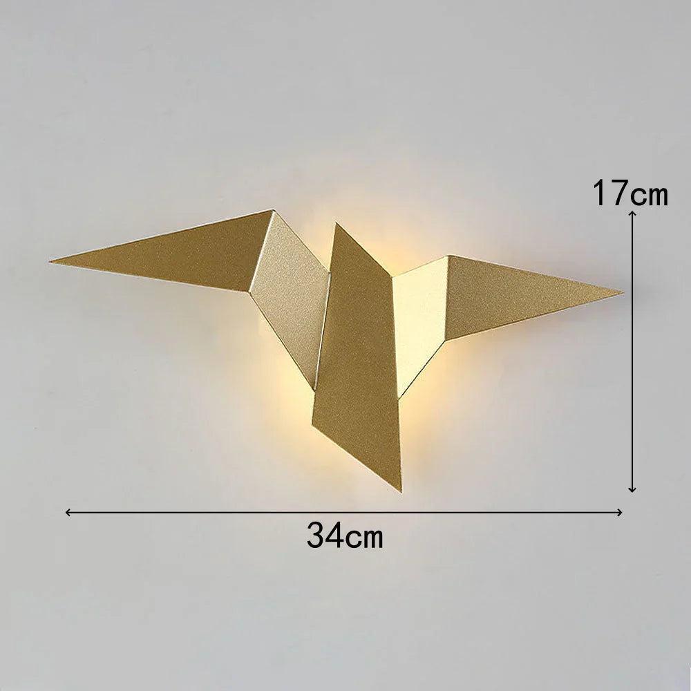 Modern LED Origami Bird Wall Lamp – Decorative Sconce