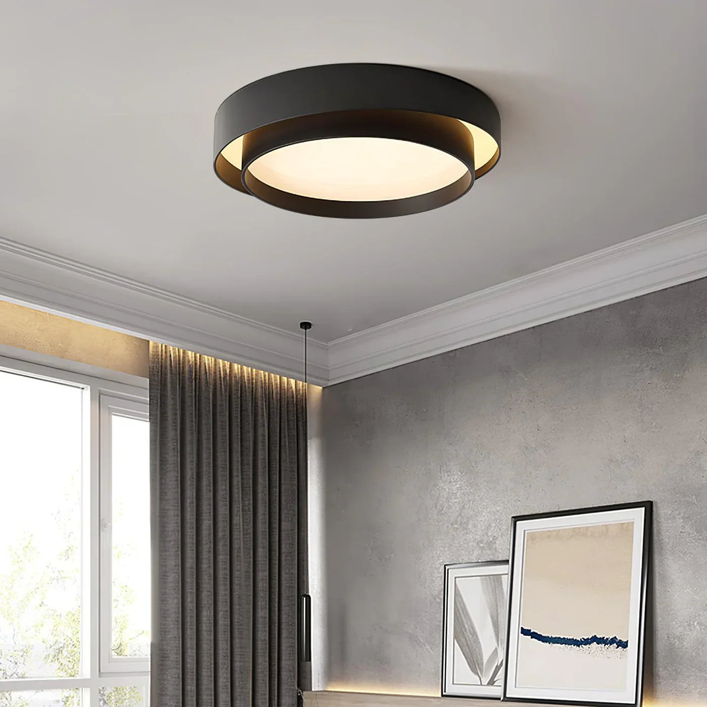 Modern LED Ceiling Lamp – Elegant Round Ceiling Light for Living Room and Bedroom