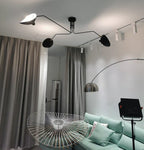 Black Ceiling Lamp with Rotating Arms – Modern Design