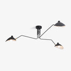 Black Ceiling Lamp with Rotating Arms – Modern Design