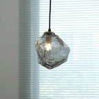 Modern Pendant Lamp with Irregular Glass Shade