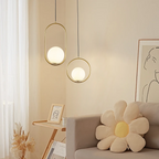 Claudine Bent Brass Pendant Lamp