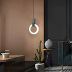Modern LED Pendant Lamp Gold Ring
