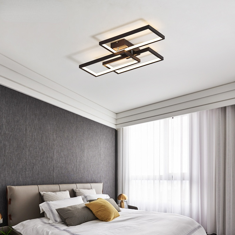 Arisha Rectangular Flush Mount Ceiling Light, 2 Colors