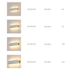 Modern Rectangular Wall Sconce, Metal, White, Garden