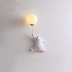 Arisha Design Bear LED Wall Lamp Indoor White, Children's Room/Bedroom