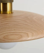 Scandinavian Wooden Pendant Lamp – Minimalist Ceiling Light