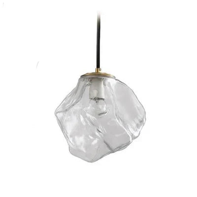 Modern Pendant Lamp with Irregular Glass Shade
