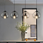 Glass Pendant Lamp – Double Shade in Industrial Style