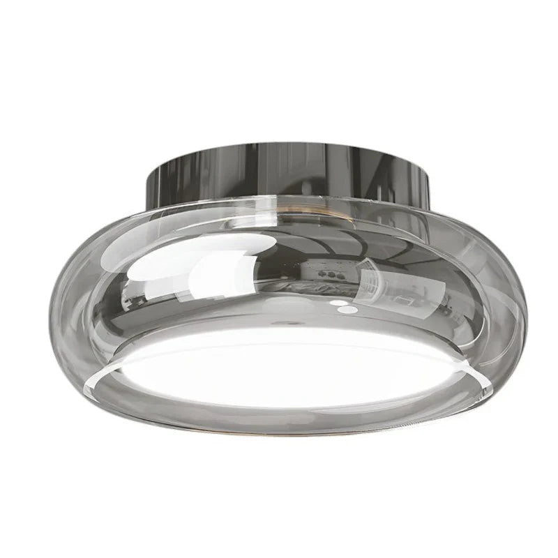 Modern Ceiling Light Fixture with Glass Shade