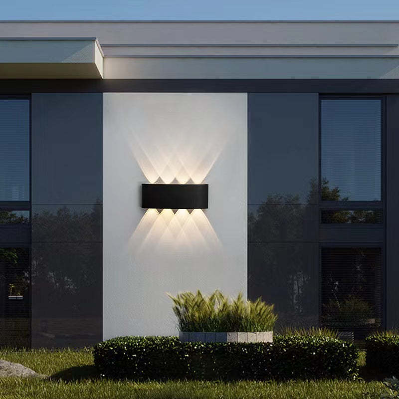 Tronix Modern Rectangular Wall Sconce Black/White. Corridor