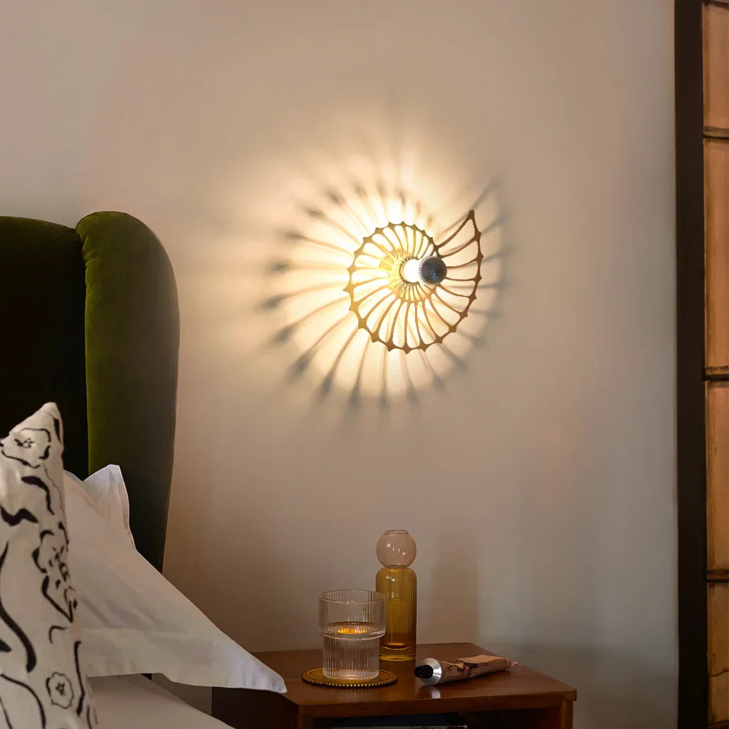Aegir Nautilus Design Decorative LED Wall Lamp