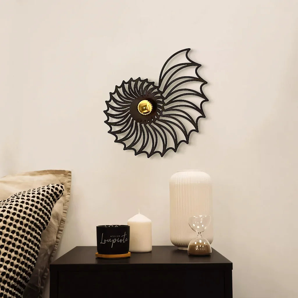 Aegir Nautilus Design Decorative LED Wall Lamp