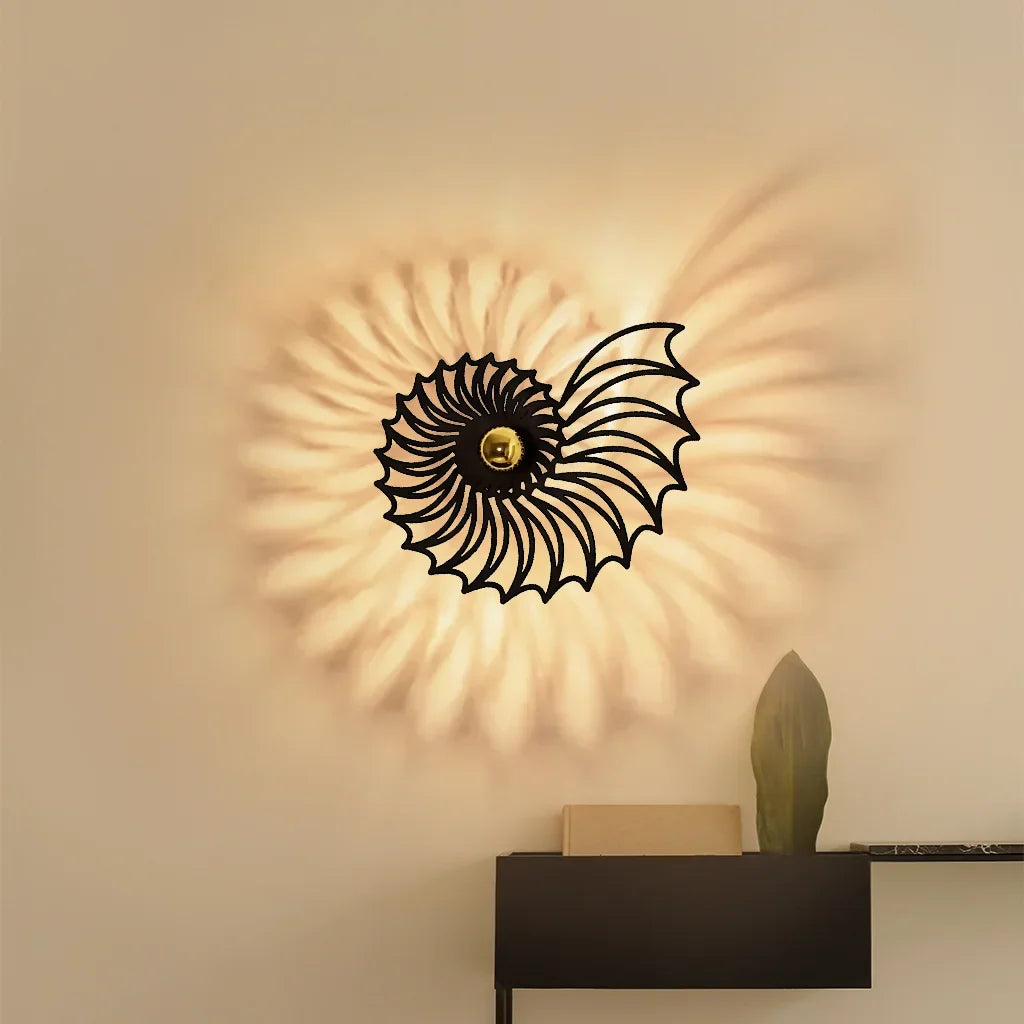 Aegir Nautilus Design Decorative LED Wall Lamp