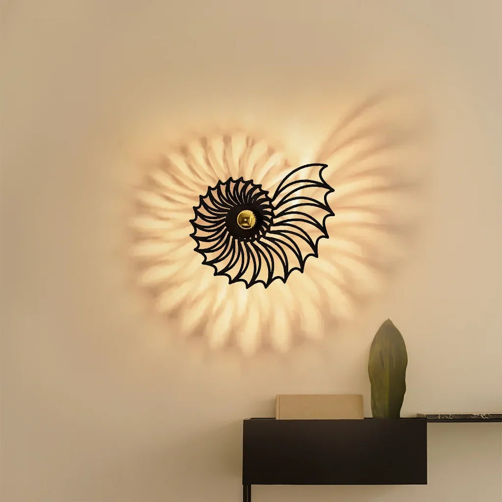 Aegir Nautilus Design Decorative LED Wall Lamp