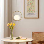 Claudine Bent Brass Pendant Lamp