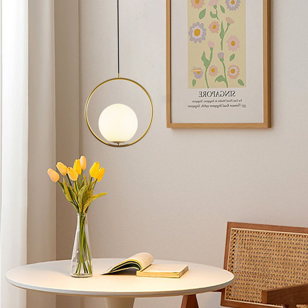 Claudine Bent Brass Pendant Lamp