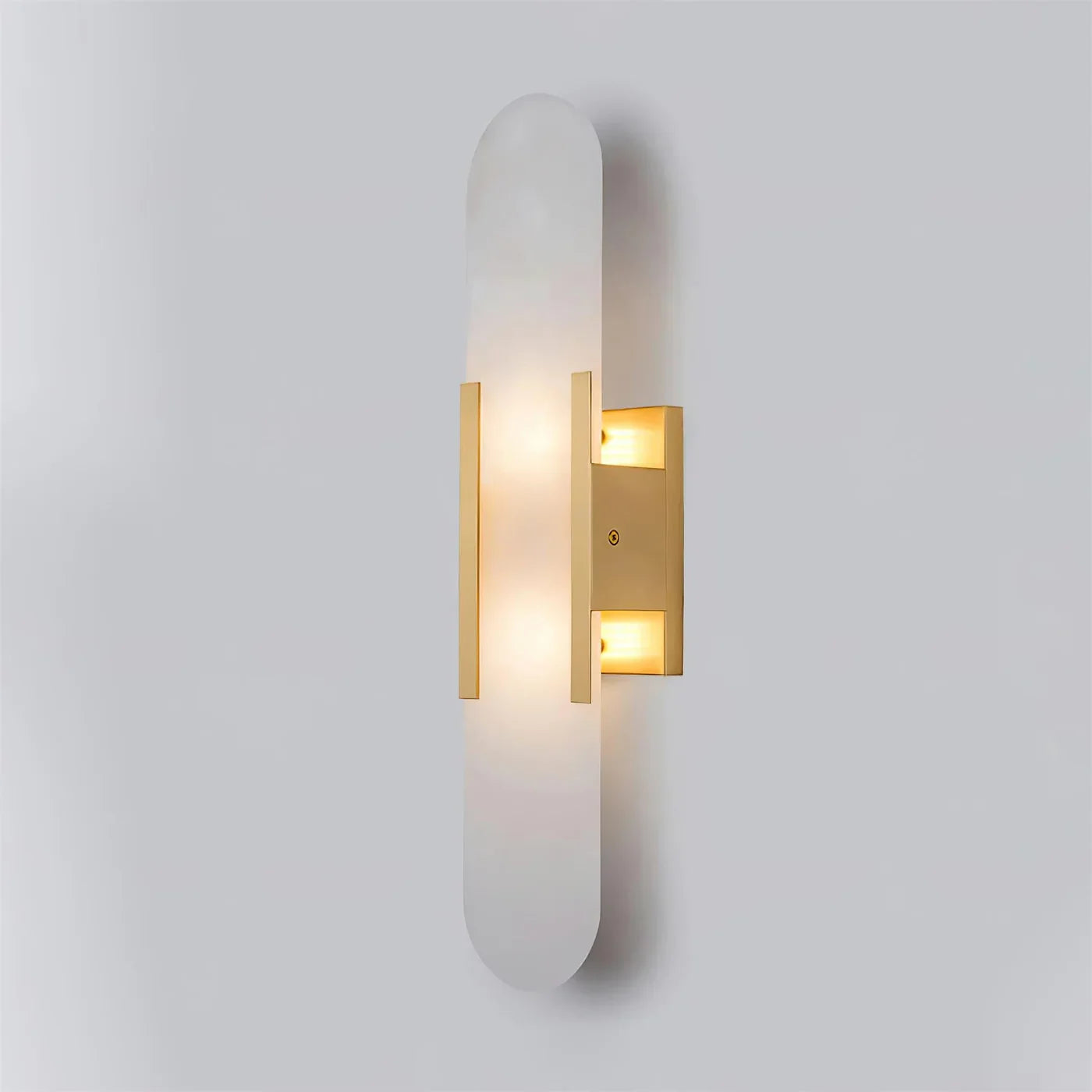Modern Marble Wall Sconce with Gold Details – Luxury Lighting