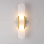 Modern Marble Wall Sconce with Gold Details – Luxury Lighting