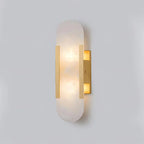 Modern Marble Wall Sconce with Gold Details – Luxury Lighting