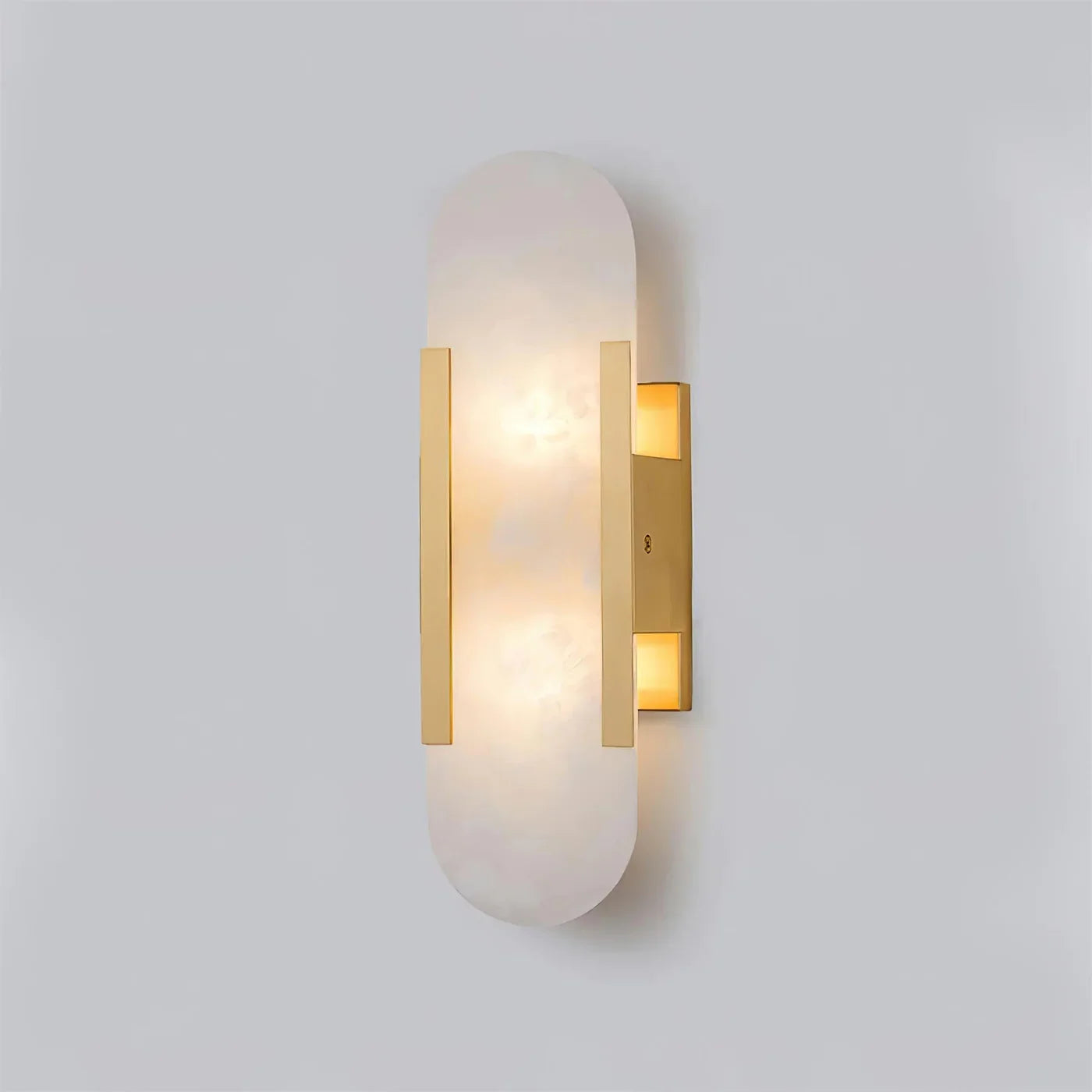 Modern Marble Wall Sconce with Gold Details – Luxury Lighting